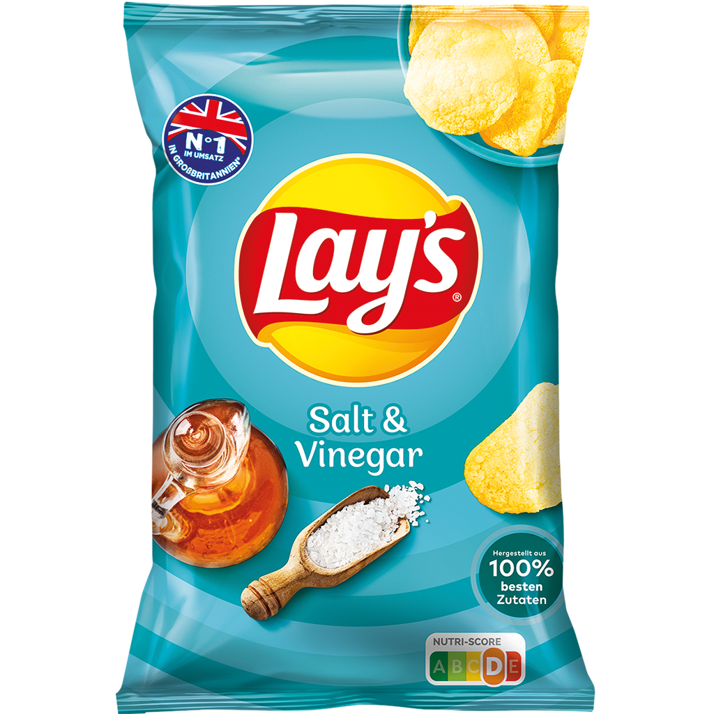Aardappelchips "Lays Zout en Azijn" met zout- en azijnsmaak