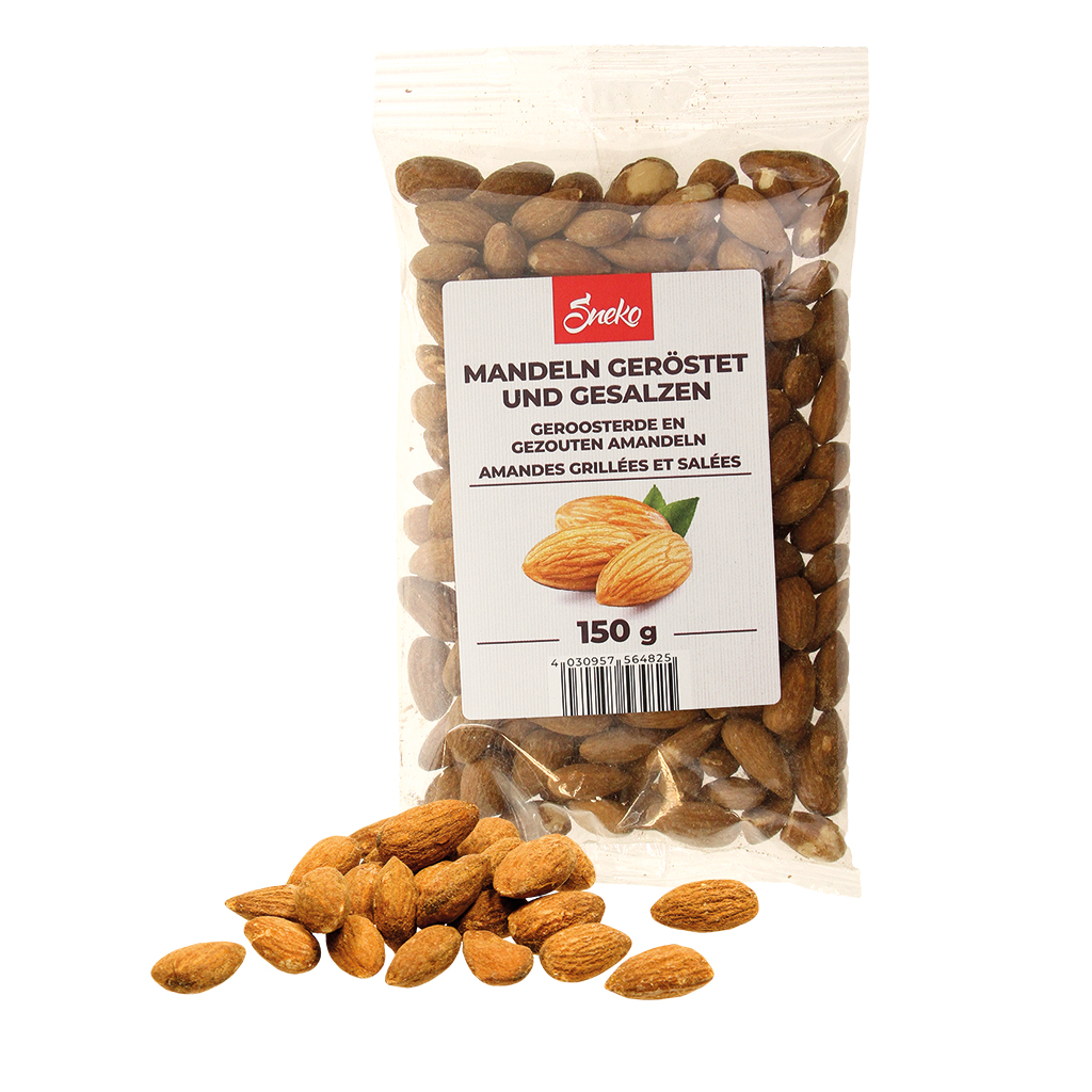 Amandelen geroosterd en gezouten.