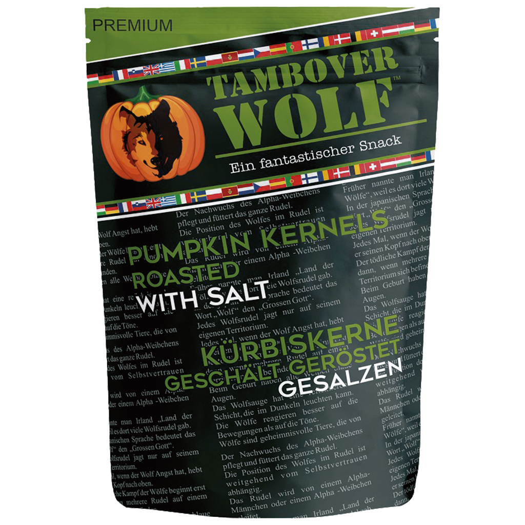 Pompoenpitten gepeld, geroosterd en gezouten