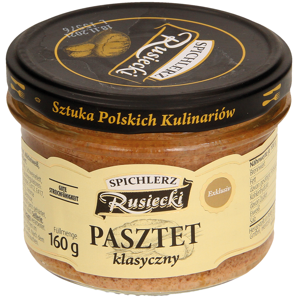 Kookworst met varkenslever "Pasztet klasyczny". Met kippenve