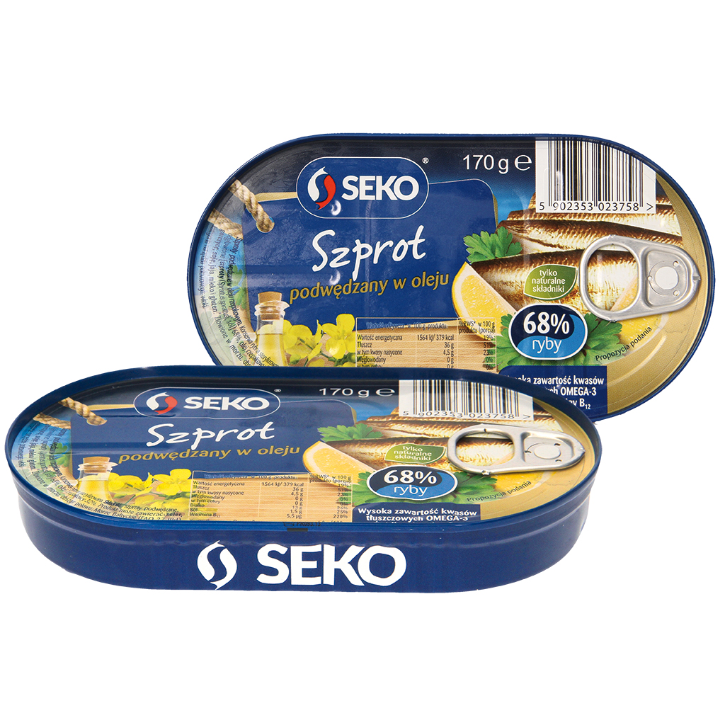 SEKO Gerookte sprot  in raapzaadolie