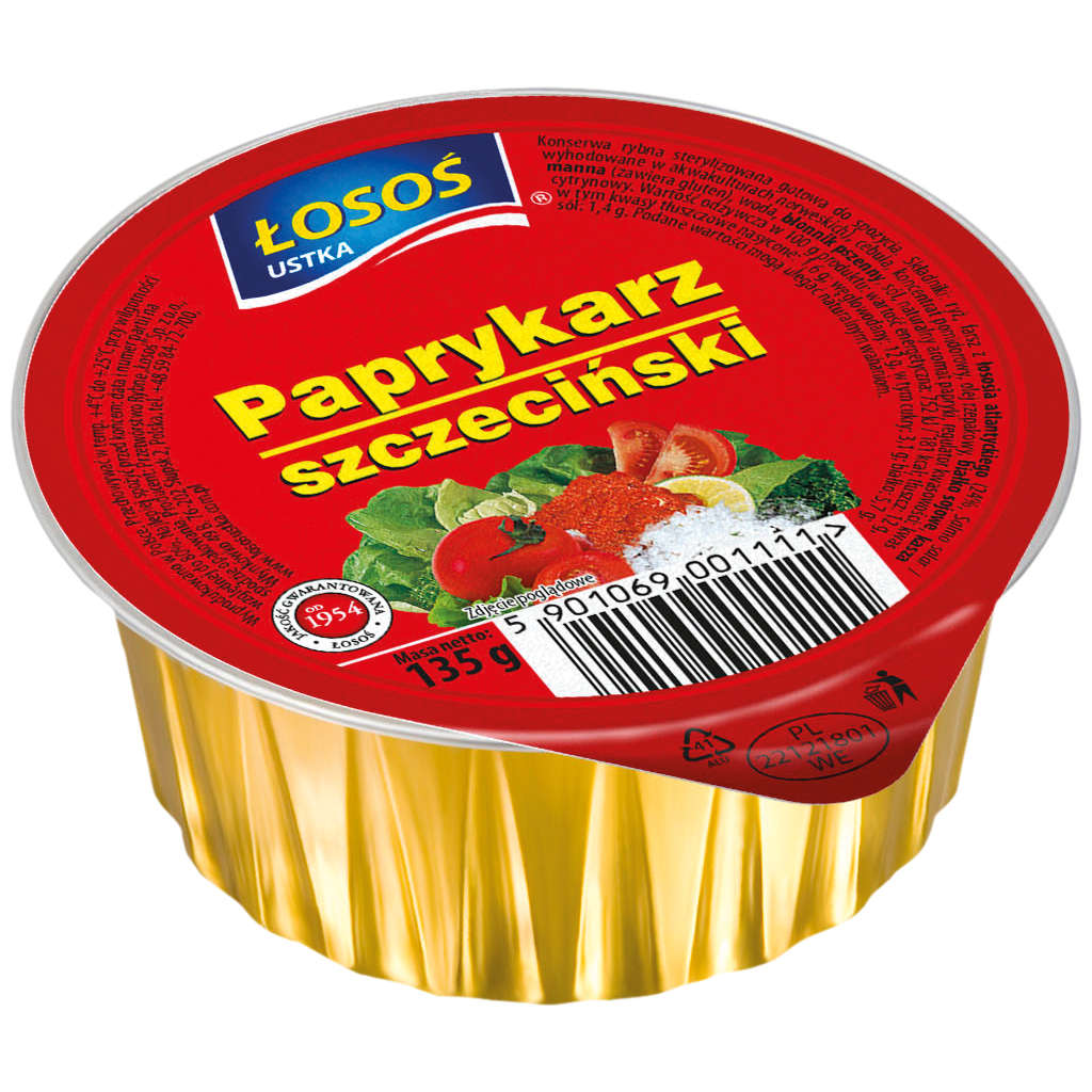 Rijst salade met zalm. Met soja-eiwit.