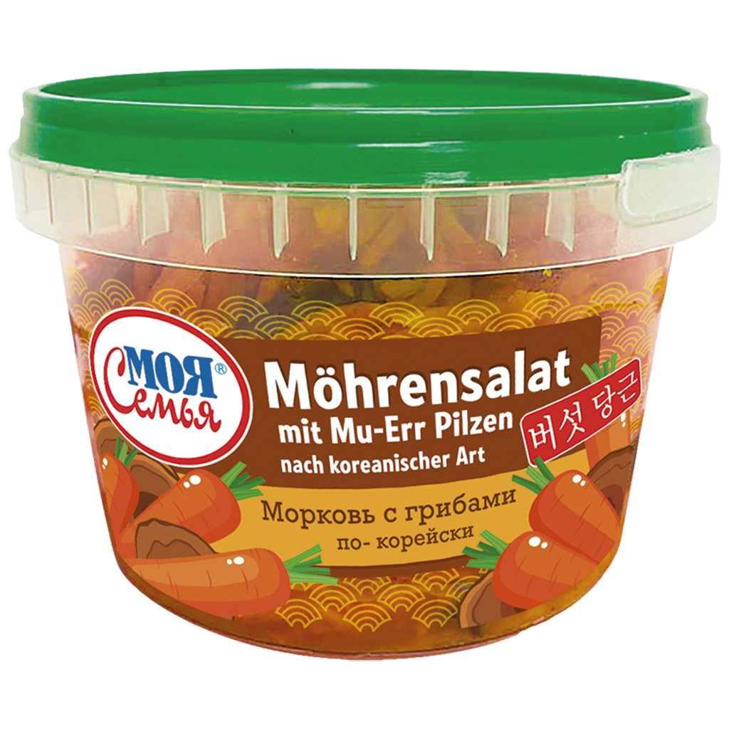 Морковь с грибами по- корейски
