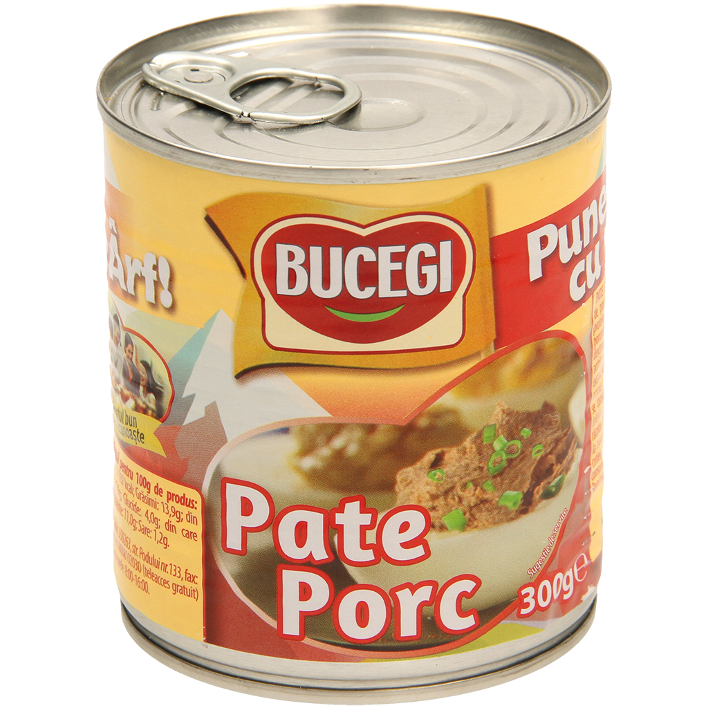 Broodbeleg met varkenslever en soja-eiwit "Bucegi"