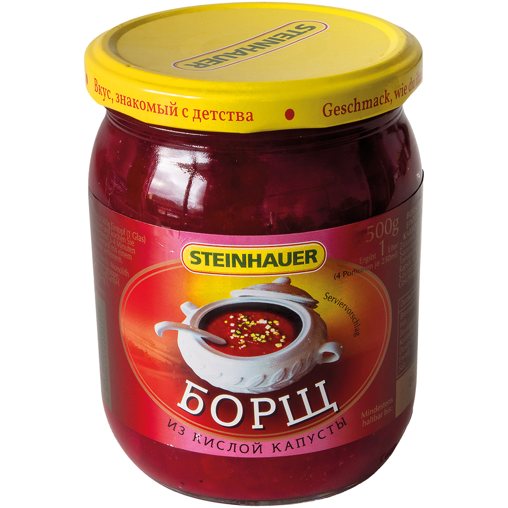 Soep "Borsjt" met zuurkool
