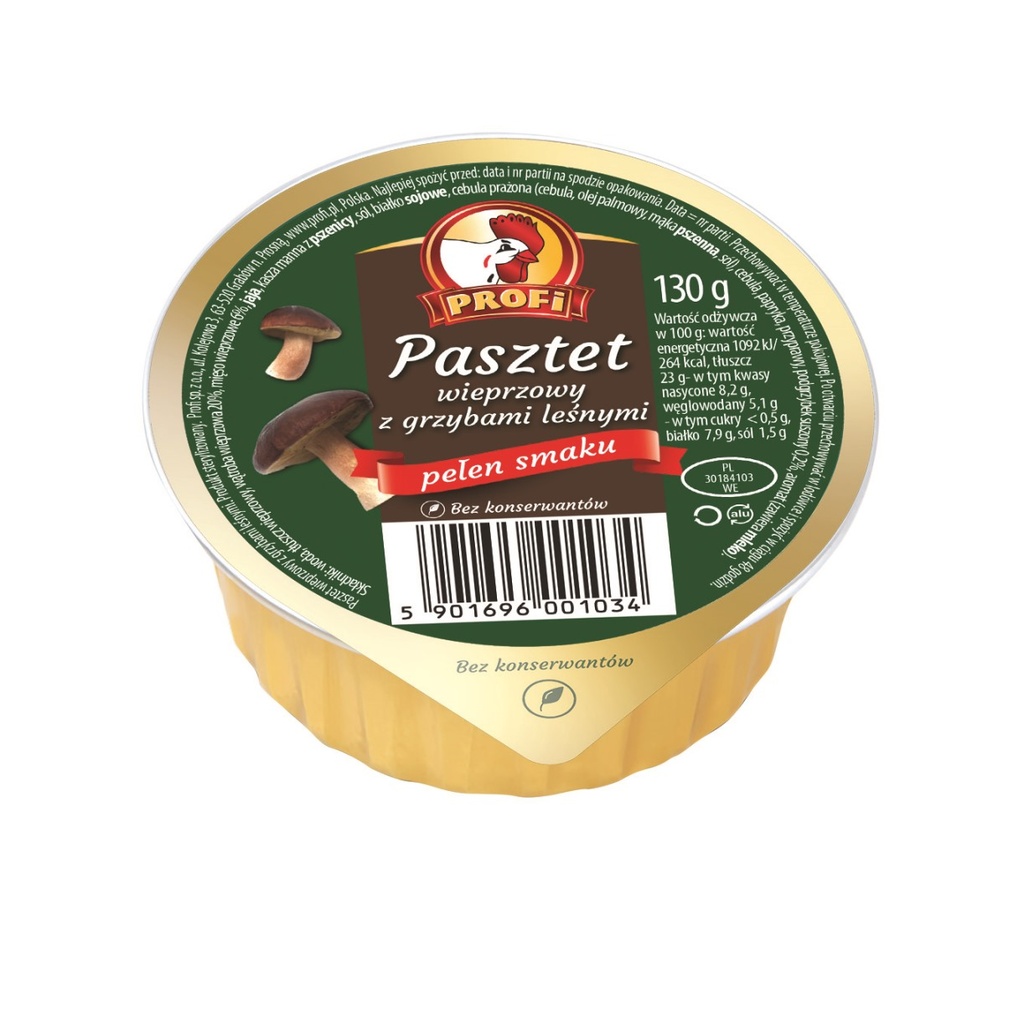 Poolse varkensleverpaté met champignonsmaak