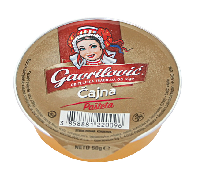 Brotpasta "Teepastete" met varkenslever naar het soort van e