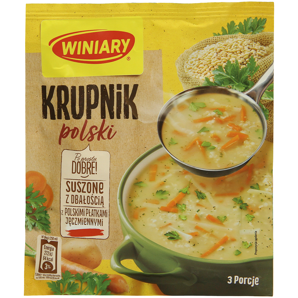 Winiary Gerstesoep op Poolse wijze