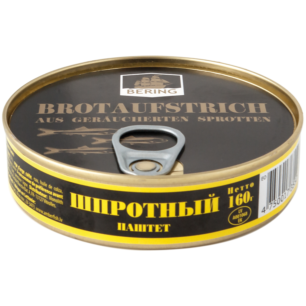 Boterhambeleg van gerookte sprot (Sprattus sprattus balticus