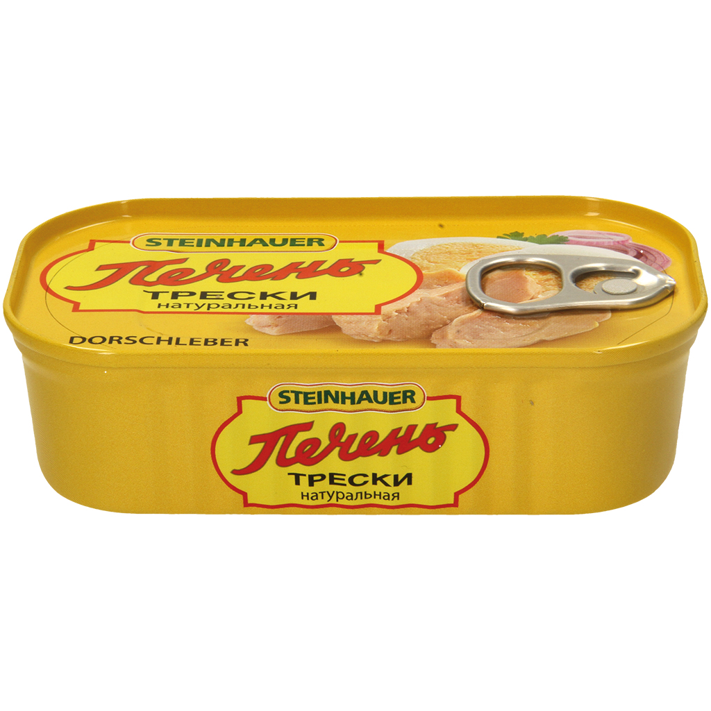 Steinhauer Kabeljauwlever in eigen sap en olie