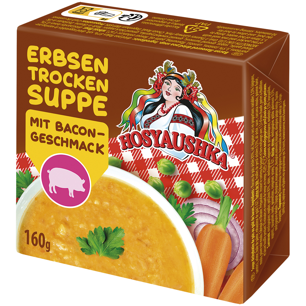"Hosyaushka" Гороховый суп в брикетах, со вкусом бекона