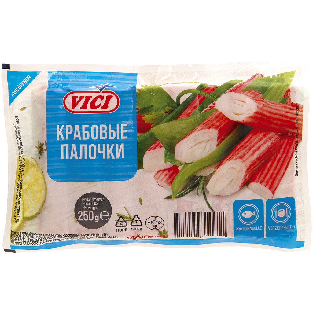Крабовые палочки замороженные