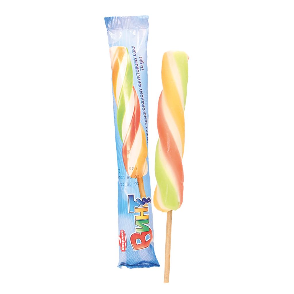 IJs met vanillesmaak met een glazuur van waterijs met kers-,