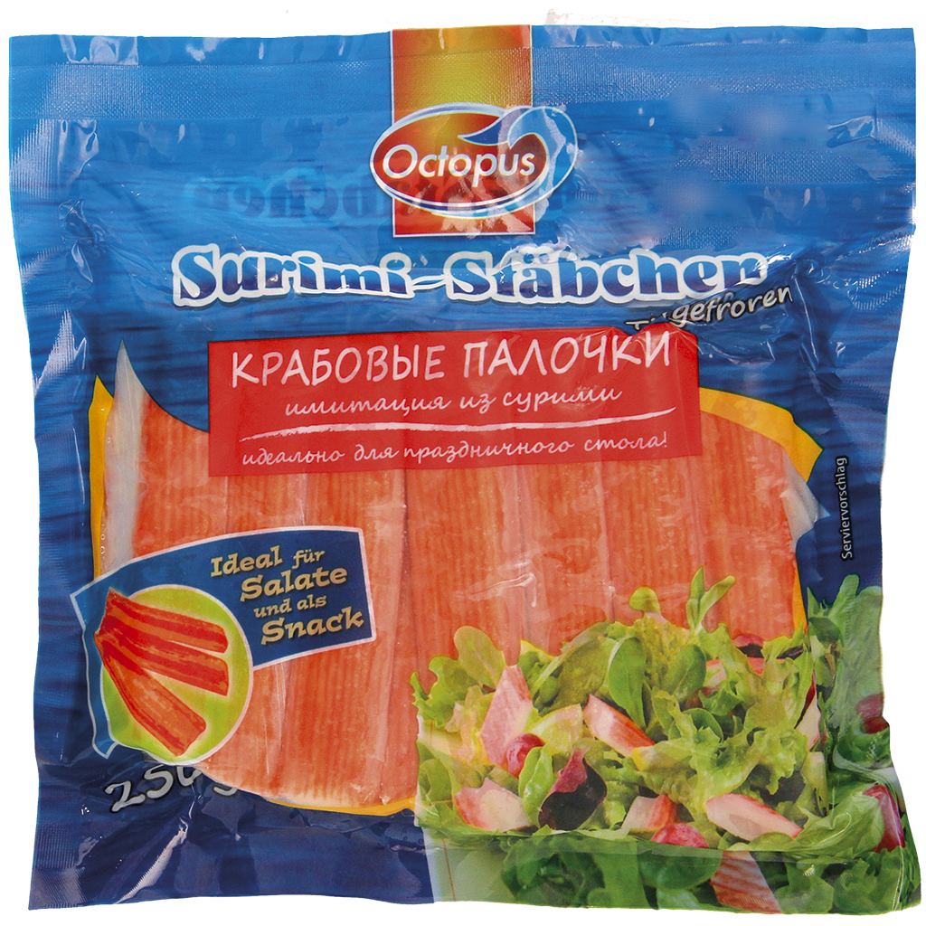 Surimi-sticks visbereiding van visspierwit diepgevroren