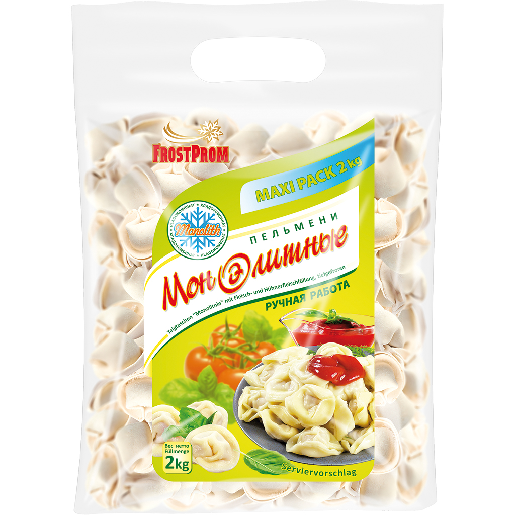 Пельмени "Монолитные" замороженные
