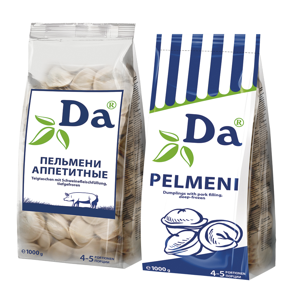 Пельмени с мясной начинкой "Аппетитные ДА", продукт глубокой