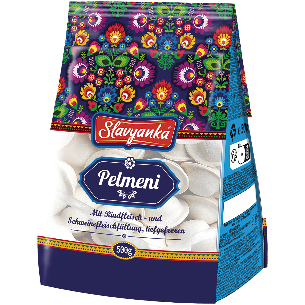 Deegwaren met rund- en varkensvleesvulling, diepgevroren