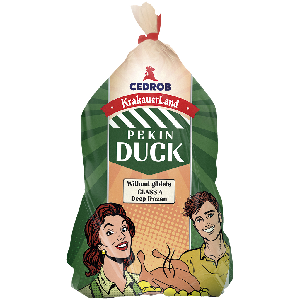 Eend zonder ingewanden, handelsklasse A, diepgevroren