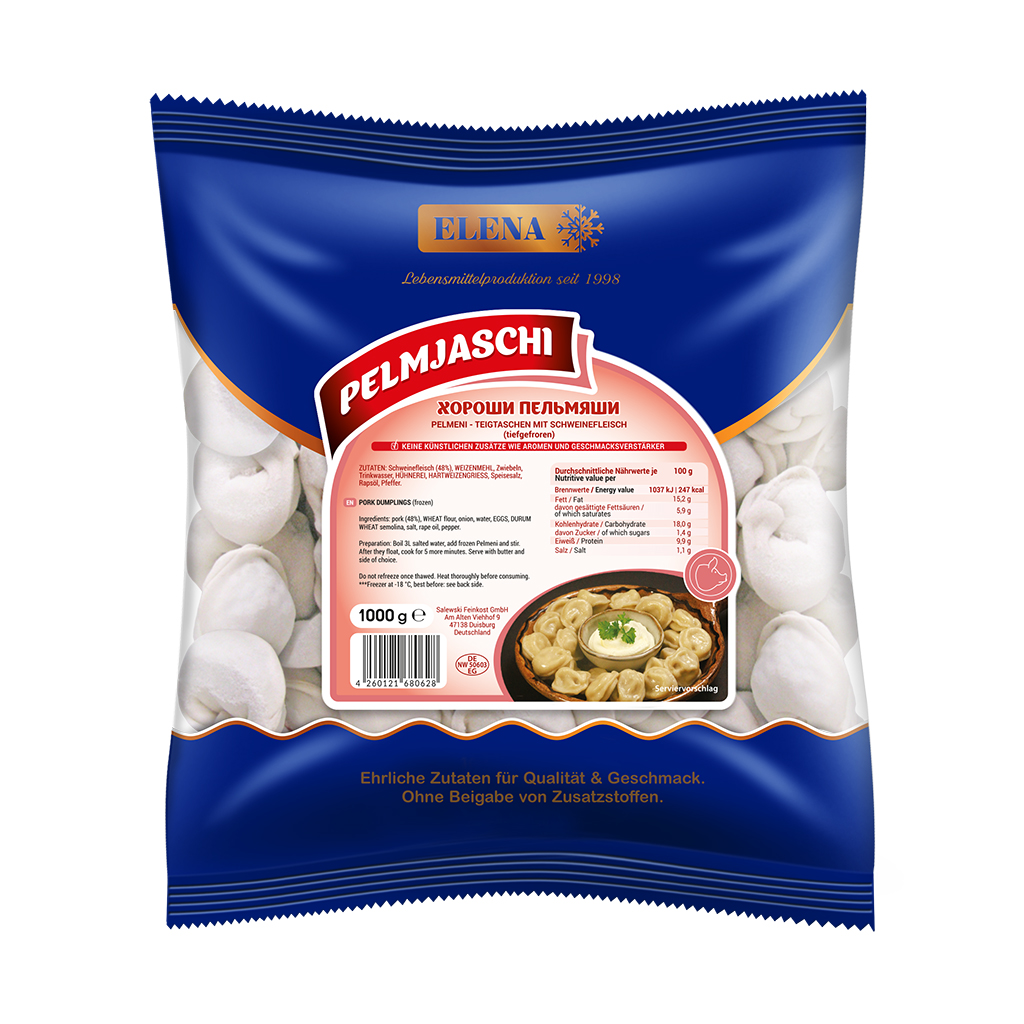 Pelmeni - Deegzakjes gevuld met varkensvlees