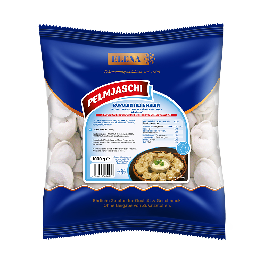 Pelmeni - Deegzakjes gevuld met kippenvlees