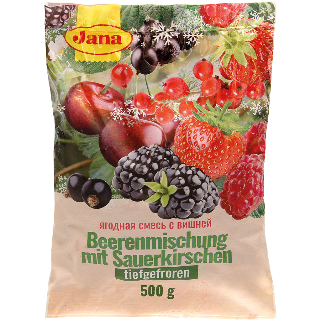 Bessenmix met zure kersen, diepgevroren