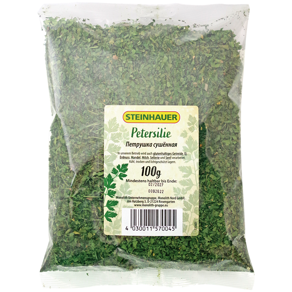 Peterselie gesnipperd