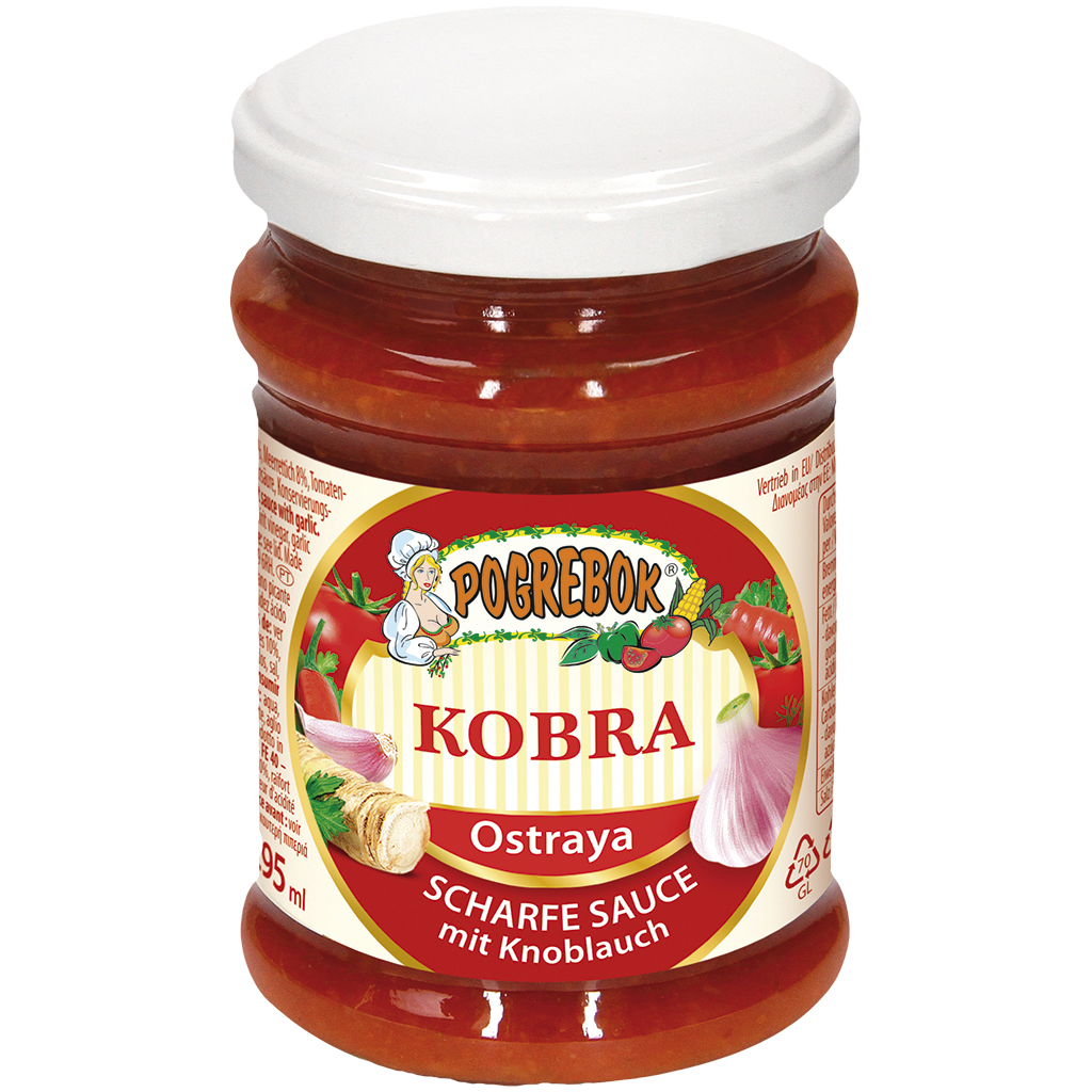 Pogrebok Острый соус с чесноком - "Kobra"