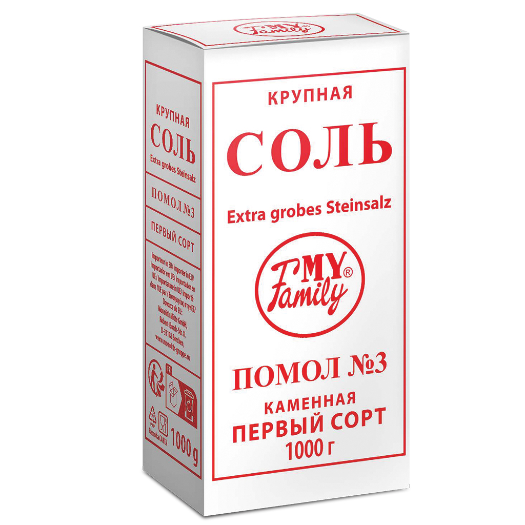 "MY FAMILY" Extra grof steen zout