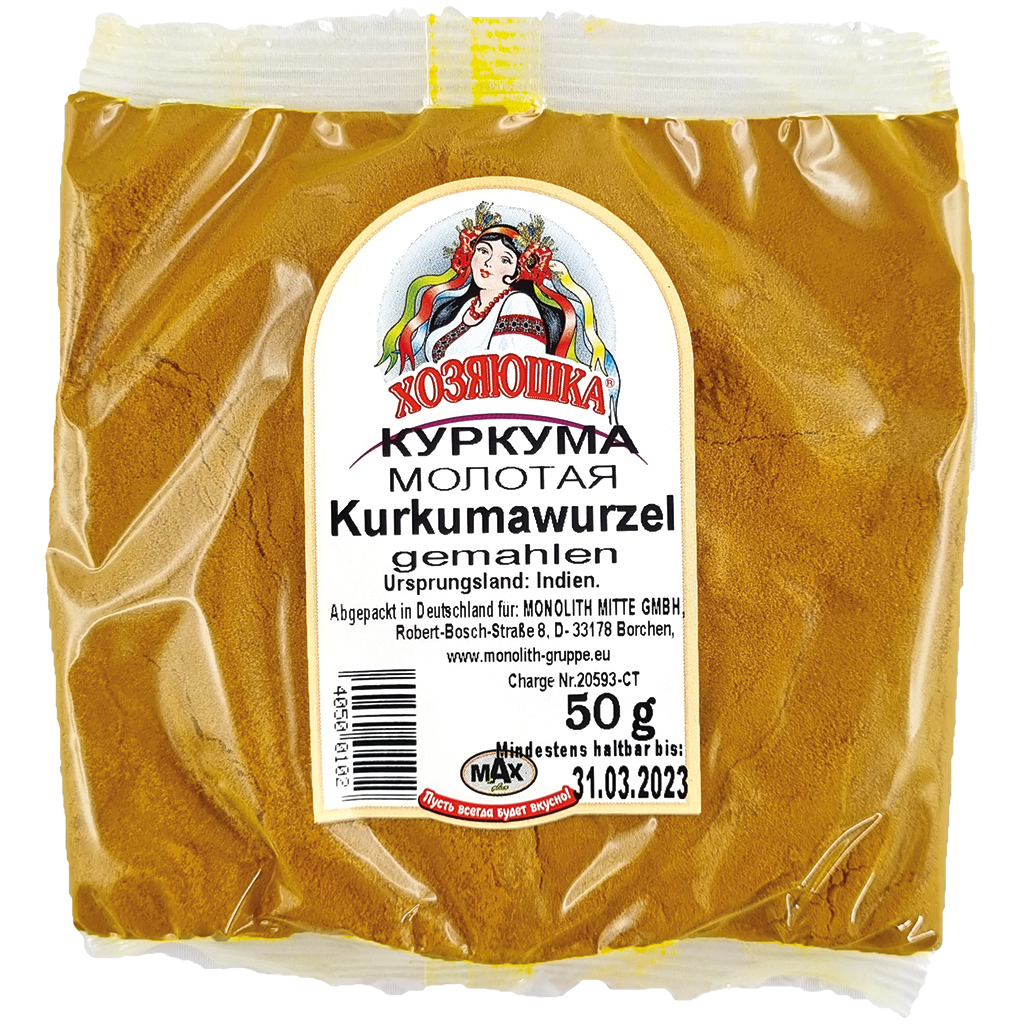 Hosyaushka Kurkumawortel gemalen