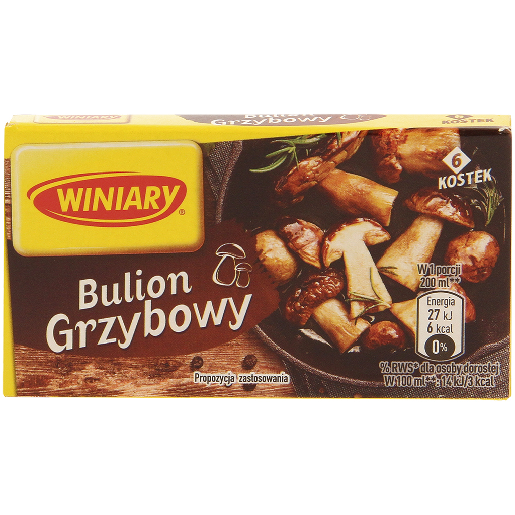 Winiary paddenstoelenbouillon met boleten