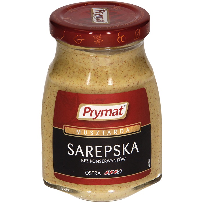 Tafelmosterd, zeer heet "Musztarda sarepska"