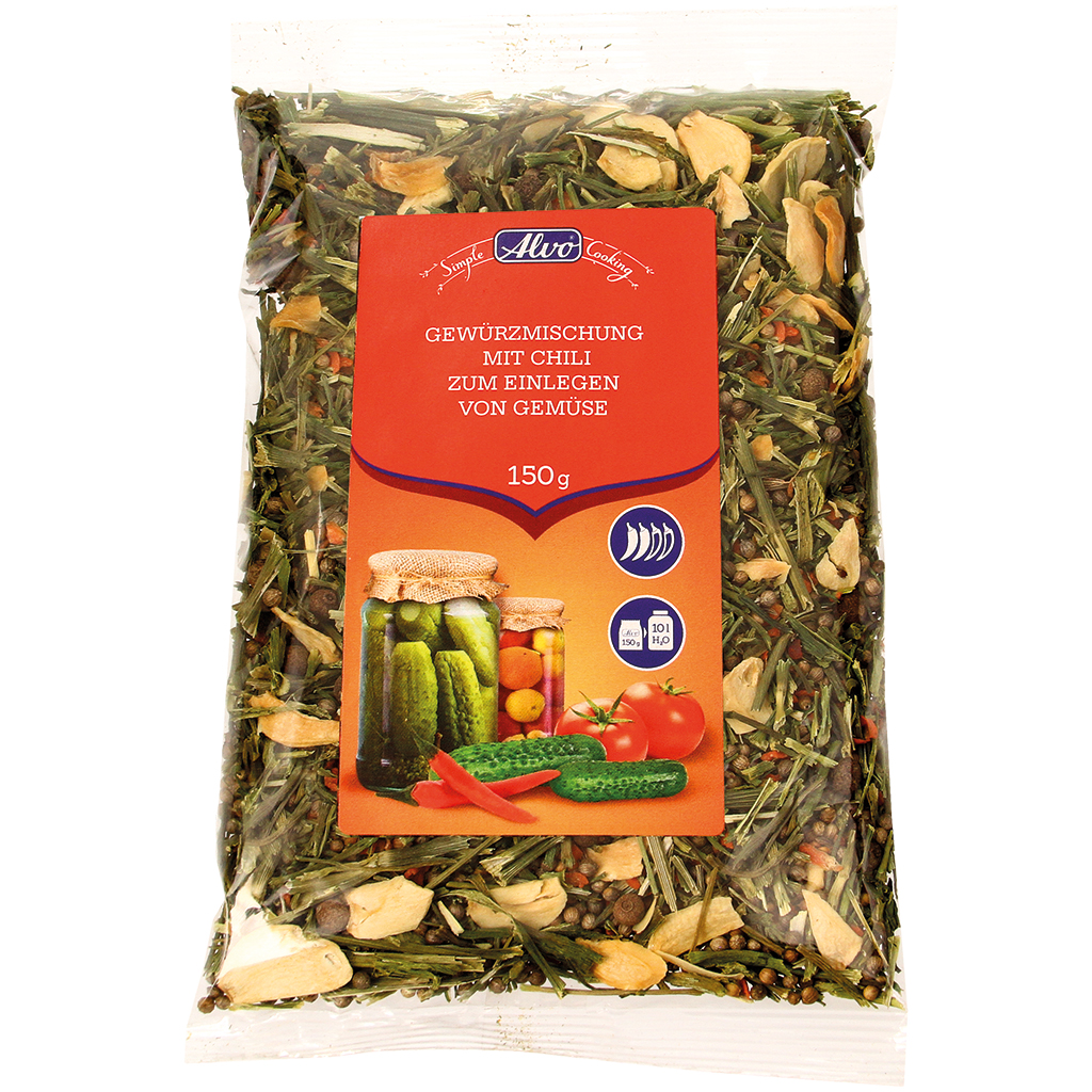 Kruidenmix met chili voor het inmaken van groenten