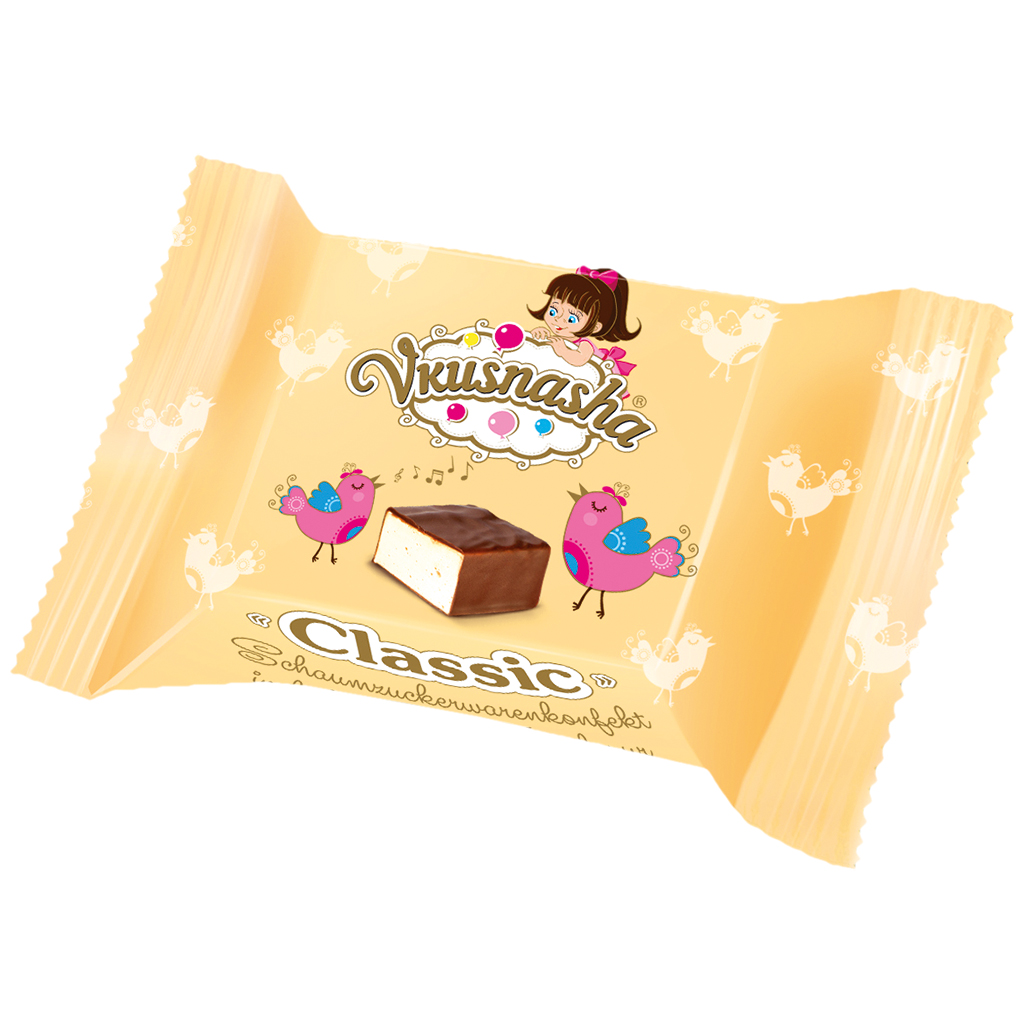 Schaumzuckerwarenkonfekt "Vkusnasha" Classic in cacao-vetgla