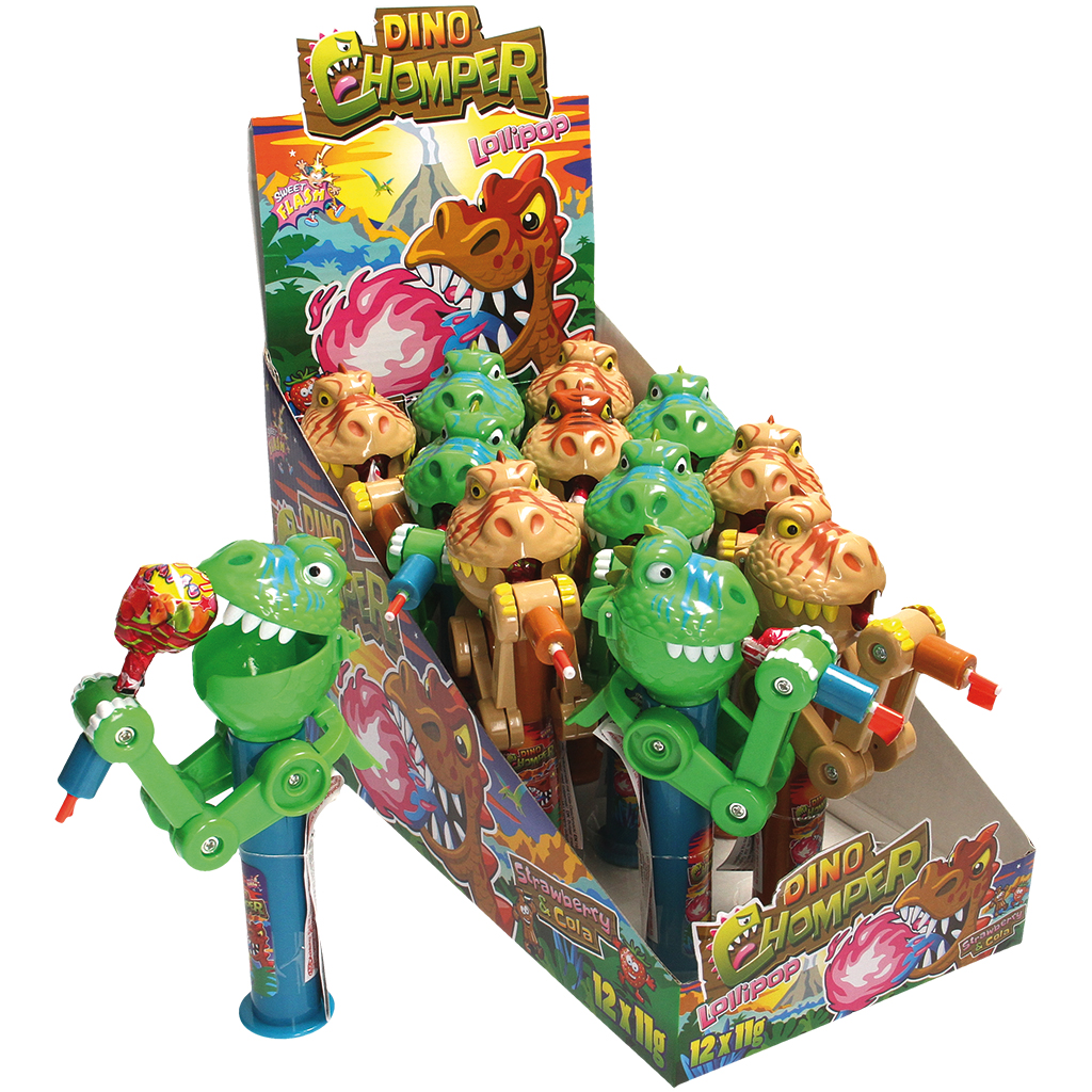 Karamel met aardbei- en cola-smaak