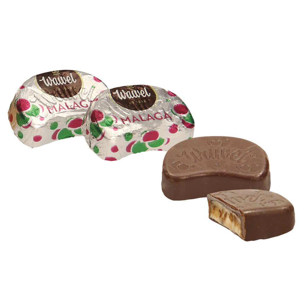 Pralines "Malaga" met rozijnencrèmevulling