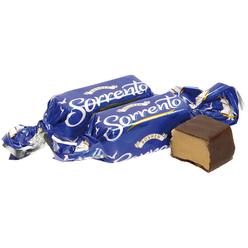 Chocoladesnoep "Sorrento" in cacaohoudende glazuur (20%)