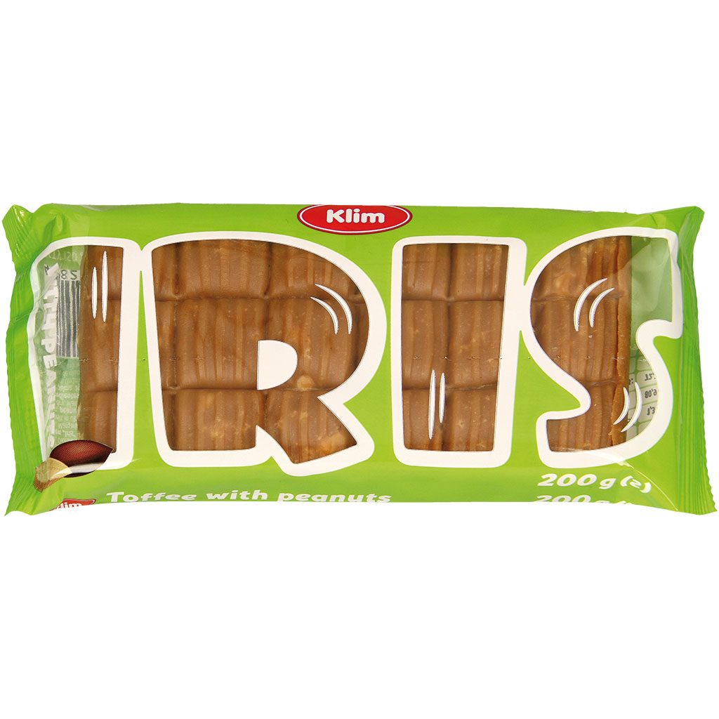 Zachte karamelletjes "Iris" met pinda's