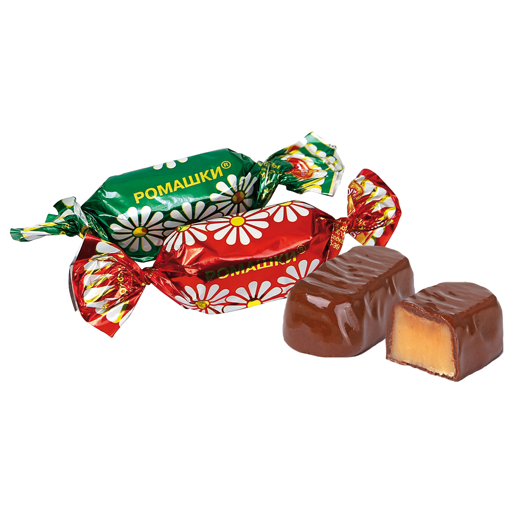 Chocoladesnoep "Romashka" met gecondenseerde melksmaak