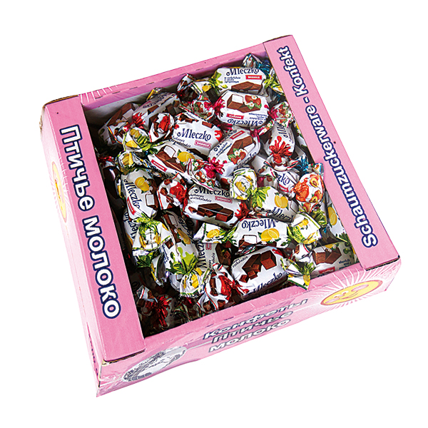 Chocoladesnoep "Mleckzo" verschillende soorten