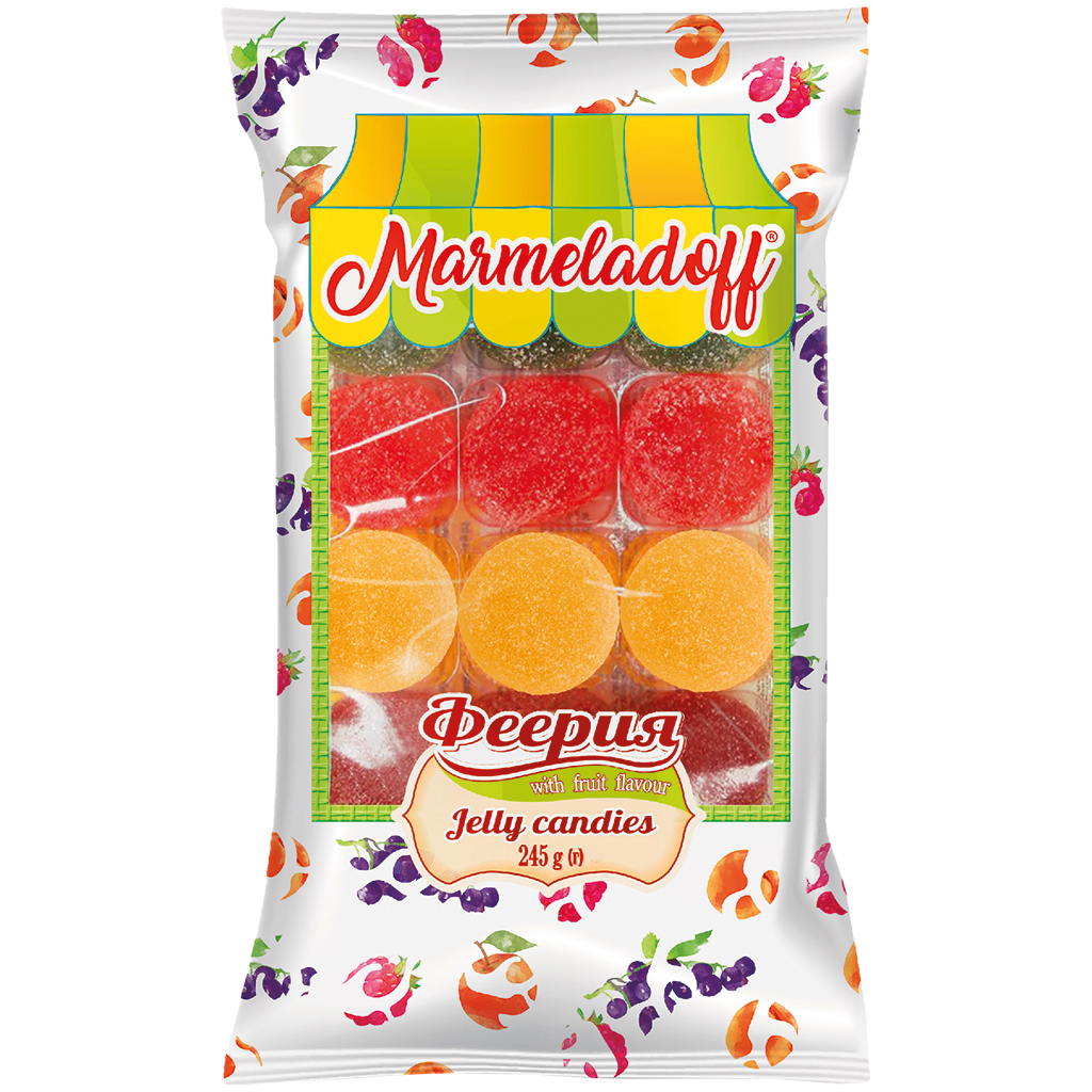 Geleebonbonmix "Feeria" met vruchtensmaak (aardbei, appel, z