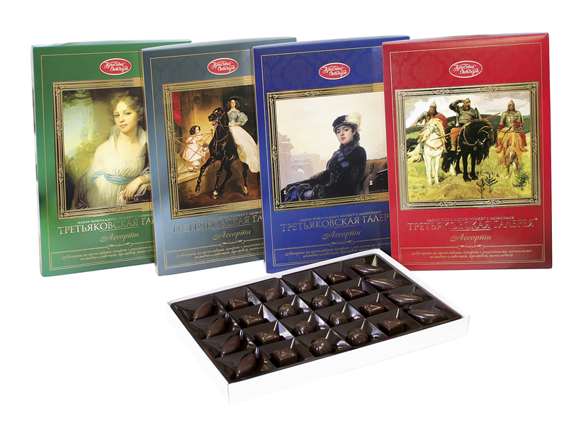Chocoladepralines Mischung "Assorti - Tretjakowskaja Galerij