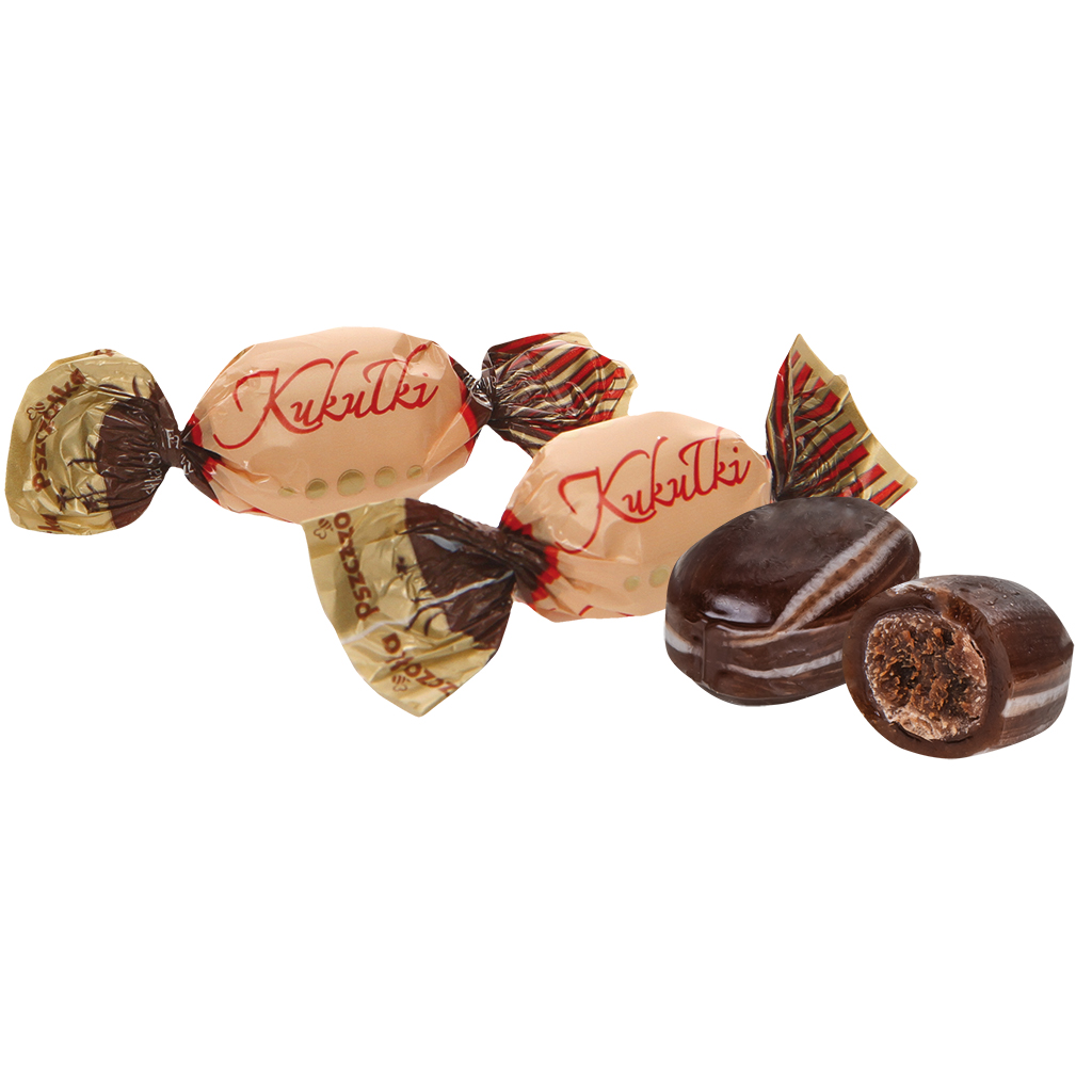 Karamel "Kukulki" met vulling 22% in chocolade