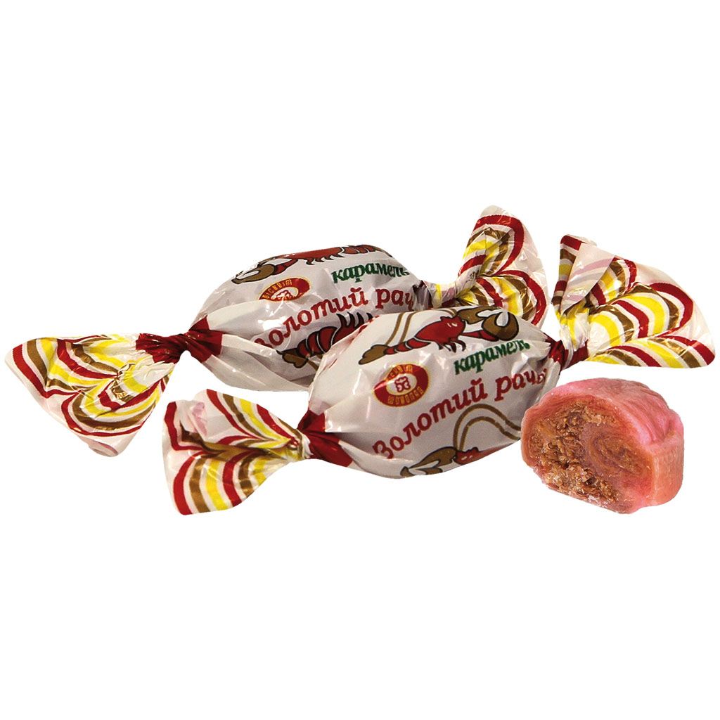 Gevulde karamel "Zolotoj Ratschok" met pinda's (8%)