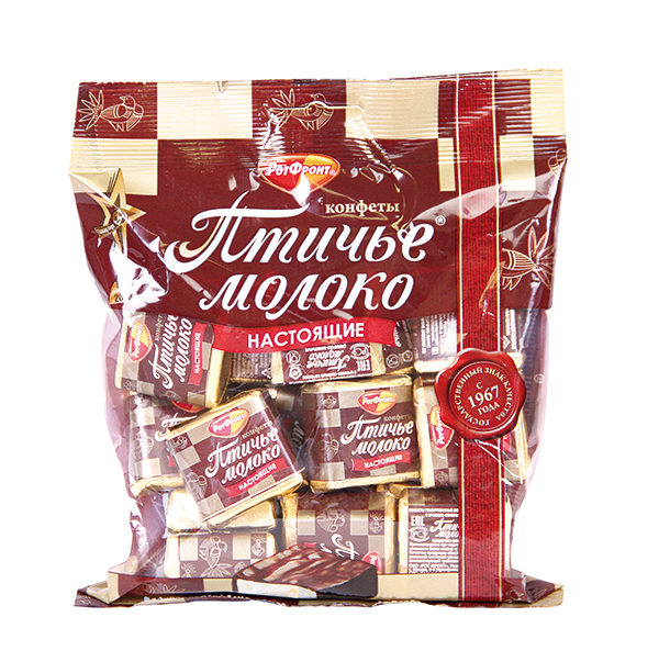 Schuimzoetwaren snoep met room-vanillesmaak in cacaohoudende