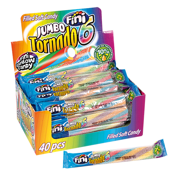 Fruitgummi met snoep "Jumbo Tornado".