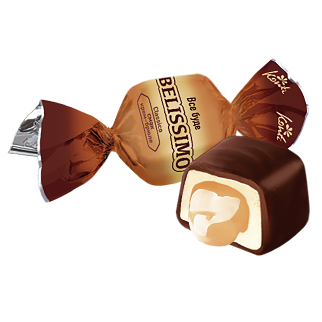 Confetti "Belissimo Classik" met vulling van crème-brûlée