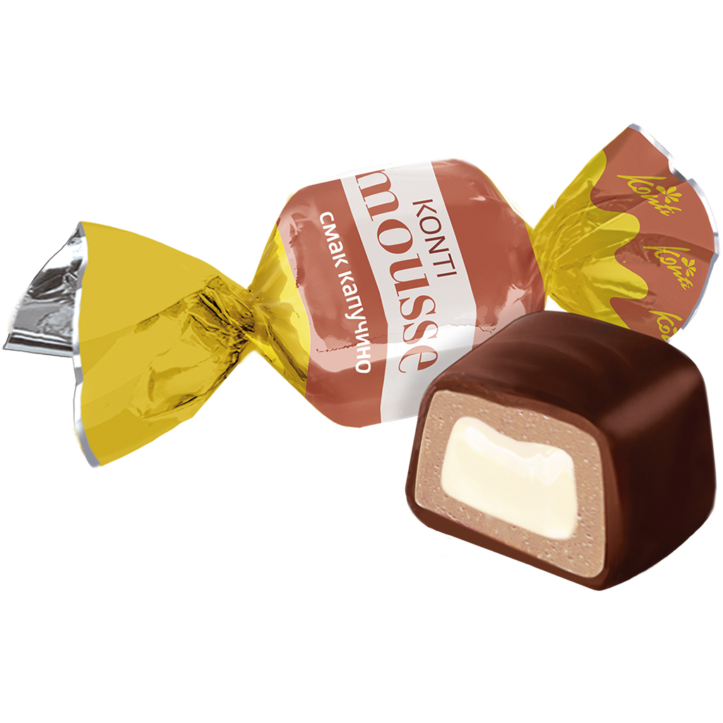 Confetti "Konti Mousse" met vulling van cappuccino smaak