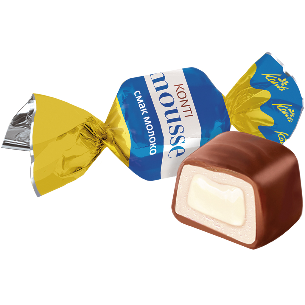 Confetti "Konti Mousse" met vulling van melk smaken 28,2%