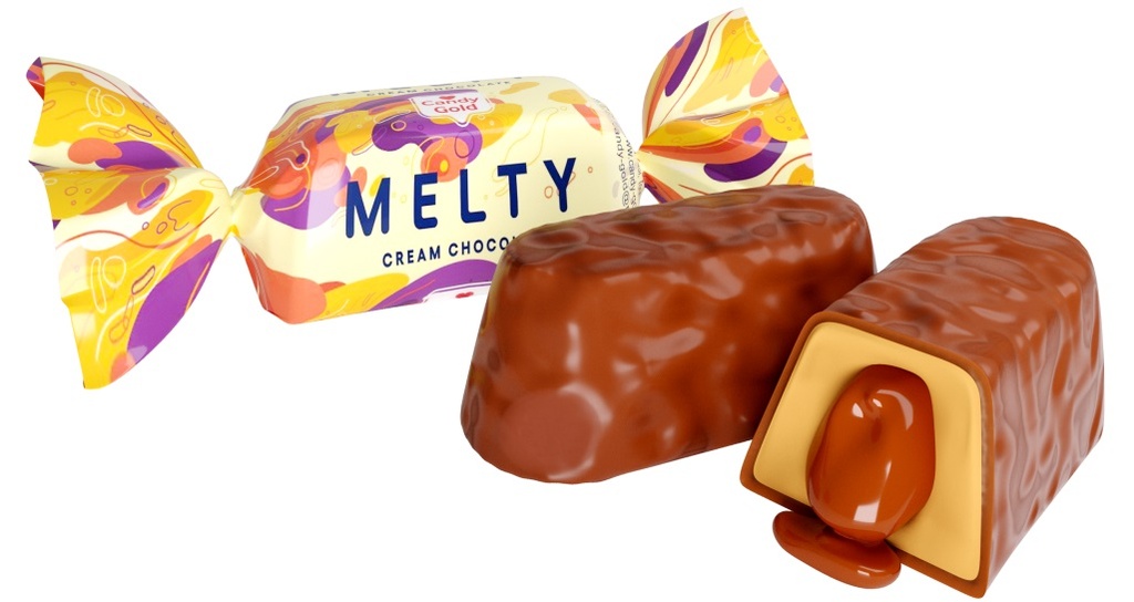 Snoepjes "Melty" met vulling met melksmaak