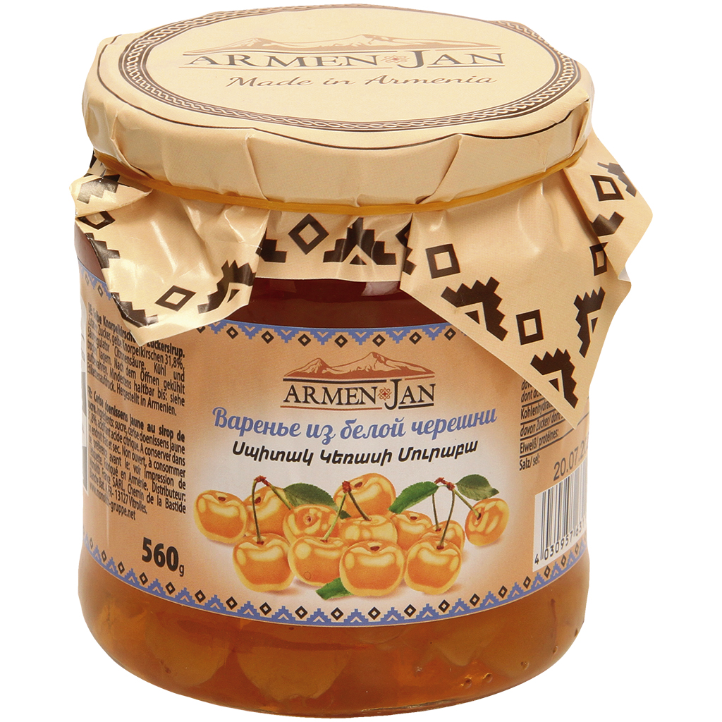 Варенье из белой черешни